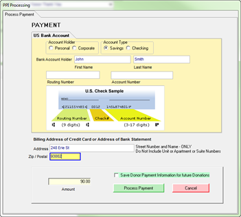 PPI Processing Screenshot